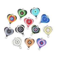 44Pcs 22 Colors Alloy Enamel Connector Charms&nbsp;ENAM-CJ0006-64