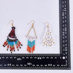 DIY Tassel Big Dangle Earring Making Kit&nbsp;DIY-SZ0009-19