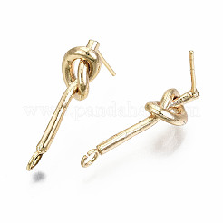 Brass Stud Earring Findings&nbsp;X-KK-S360-009-NF