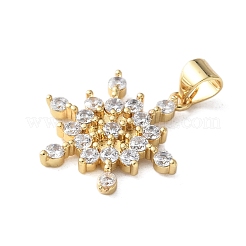 Brass Micro Pave Cubic Zirconia Pendants&nbsp;KK-A252-04G