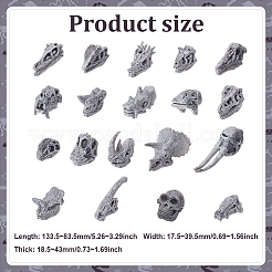 19Pcs PVC Dinosaur Miniature Ornaments&nbsp;DJEW-ME0001-01