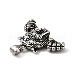 304 Stainless Steel Pendants&nbsp;STAS-E058-20AS