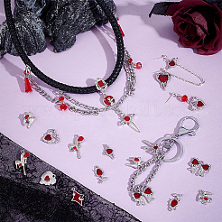 30Pcs 15 Styles Alloy Pendants&nbsp;FIND-PH0023-34