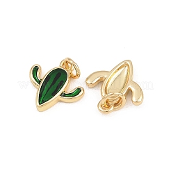 Brass Enamel Charms&nbsp;KK-B157-14G-01