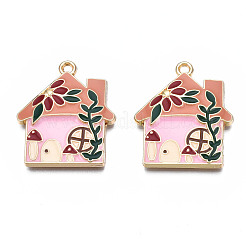 Rack Plating Alloy Enamel Pendants&nbsp;ENAM-T011-186B