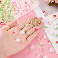 300pcs 3 styles Luminous Transparent Resin Decoden Cabochons&nbsp;RESI-PH0002-21