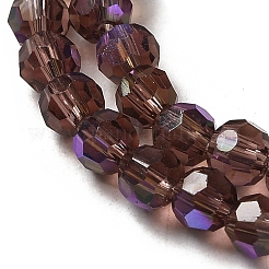 Electroplate Transparent Glass Beads Strands&nbsp;LS-EGLA-A035-T4mm-L13