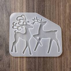 DIY Christmas Reindeer Pendant Silhouette Silicone Molds&nbsp;DIY-P075-C03