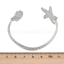 304 Stainless Steel Cuff Bangles for Women&nbsp;BJEW-C122-01P
