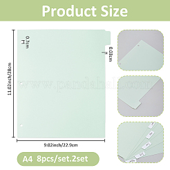PP Plastic Notebook Index Divider Sheets&nbsp;AJEW-WH0609-114