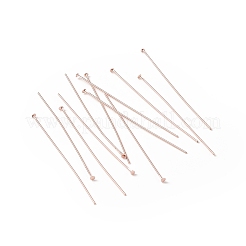 Brass Flat Head Pins&nbsp;X-KK-WH0058-03D-RG