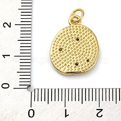 Brass Micro Pave Cubic Zirconia Pendants&nbsp;X-KK-K339-03A-G