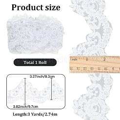 3 Yards Polyester Lace Ribbons&nbsp;SRIB-GF0001-59