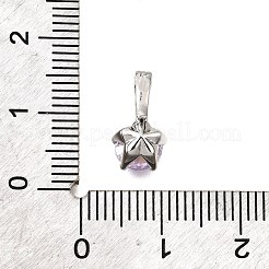 Brass Micro Pave Cubic Zirconia Charms&nbsp;KK-D356-05F-P
