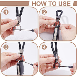 Alloy & PU Leather Pendant Keychain&nbsp;AJEW-NB0007-03