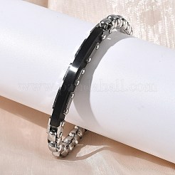 201/304 Stainless Steel Box Chain Bracelets for Unisex&nbsp;BJEW-F522-03EB