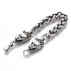 Men's Alloy Wheat Chain Bracelets&nbsp;BJEW-T014-07AS