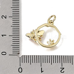Brass Enamel Pendants&nbsp;KK-CBAEEA8-02G-03