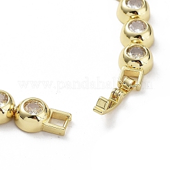 BrassMicro Pave Cubic Zirconia Chain Necklaces&nbsp;NJEW-L170-10G