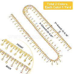 2 Yard 2 Style Glass Rhinestone Cup Chains&nbsp;FIND-PH0017-01