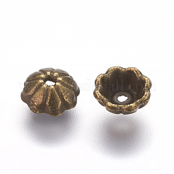Tibetan Style Bead Caps&nbsp;X-TIBEB-00954-AB-NR