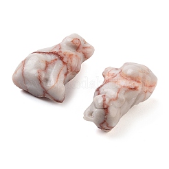 Natural & Synthetic Gemstone Carved Dog Figurines&nbsp;DJEW-L023-A