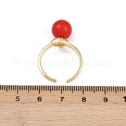 Brass Cuff Rings&nbsp;RJEW-C139-04G