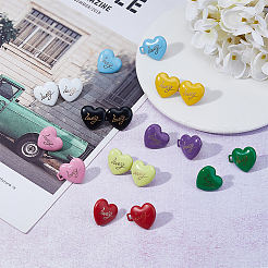 18Pcs 9 Colors Alloy Adjustable Jean Button Pins&nbsp;BUTT-FH0001-015