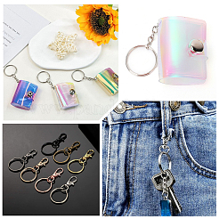 60Pcs Iron Plated Nickle Keychain Rings&nbsp;FIND-SP0003-35P