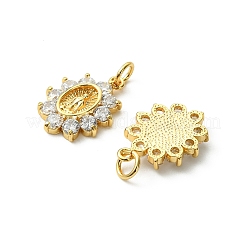 SHEGRACE Brass Micro Pave Cubic Zirconia Pendants&nbsp;XGRQ3P737-617G