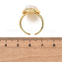 Brass Cuff Open Rings&nbsp;RJEW-F204-08G