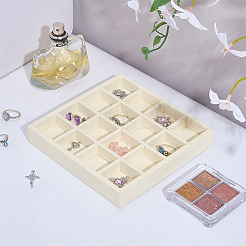 16-Slot Microfiber Jewelry Display Trays&nbsp;AJEW-WH0031-15B