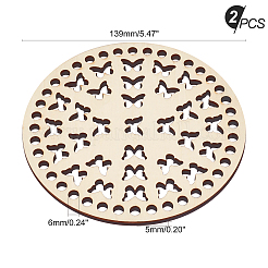 Wooden Basket Bottoms&nbsp;AJEW-WH0126-07B