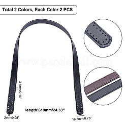2Pairs 2 Colors PU Leather Chain Bag Strap&nbsp;FIND-WR0003-89