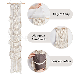 1Pc Cotton with Wood Wall Hat Hanger&nbsp;ODIS-PH0001-77