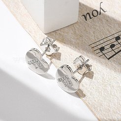Rack Plating Brass Micro Pave Clear Cubic Zirconia Stud Earrings&nbsp;EJEW-K299-01P-F