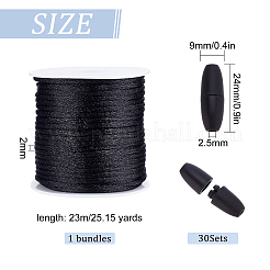 Nylon Rattail Satin Cord&nbsp;LW-SC0001-02A