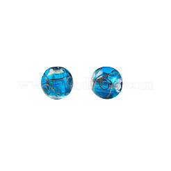 Handmade Gold Sand Lampwork Beads&nbsp;LAMP-TAC0001-01E