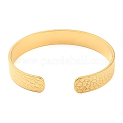 304 Stainless Steel Open Cuff Bangles&nbsp;BJEW-K230-01G-03
