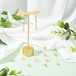 20Pcs Brass Stud Earring Findings&nbsp;KK-DC0001-34