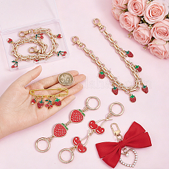 6Pcs Alloy Bag Extension Chains and Keychain and Steel Brooches&nbsp;HJEW-NB00361