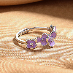 Adjustable Brass Finger Rings for Women&nbsp;WG52EDD-01