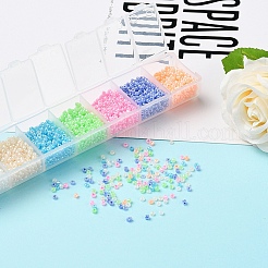 3500Pcs 7 Colors 12/0 Glass Round Seed Beads&nbsp;SEED-YW0001-22