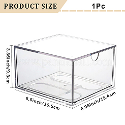 Acrylic Dustproof Drawer Storage Box&nbsp;AJEW-WH20066-001A