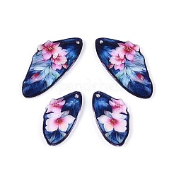 Transparent Epoxy Resin Pendants&nbsp;RESI-T057-33C