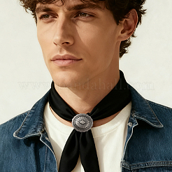 6Pcs Alloy with Imitation Leather Scarf Clips&nbsp;AJEW-CL0004-82A