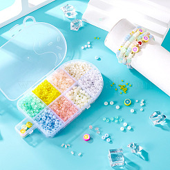 DIY 9 Style Glass & Resin & Polymer Clay Beads Jewelry Making Finding Kit&nbsp;DIY-TAC0027-05
