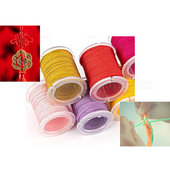 10 Rolls 10 Colors Polyester Braided Cords&nbsp;OCOR-GO0001-02