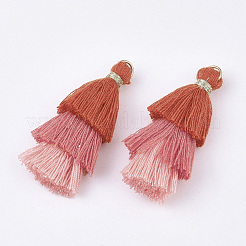 Polycotton(Polyester Cotton) Tassel Pendant Decorations&nbsp;X-FIND-T018-30