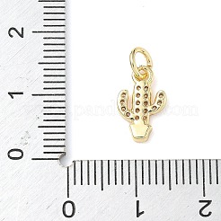 Brass Micro Pave Cubic Zirconia Pendants&nbsp;ZIRC-I356-23G